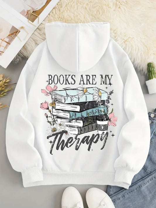 Books Are My Therapy Hoodie