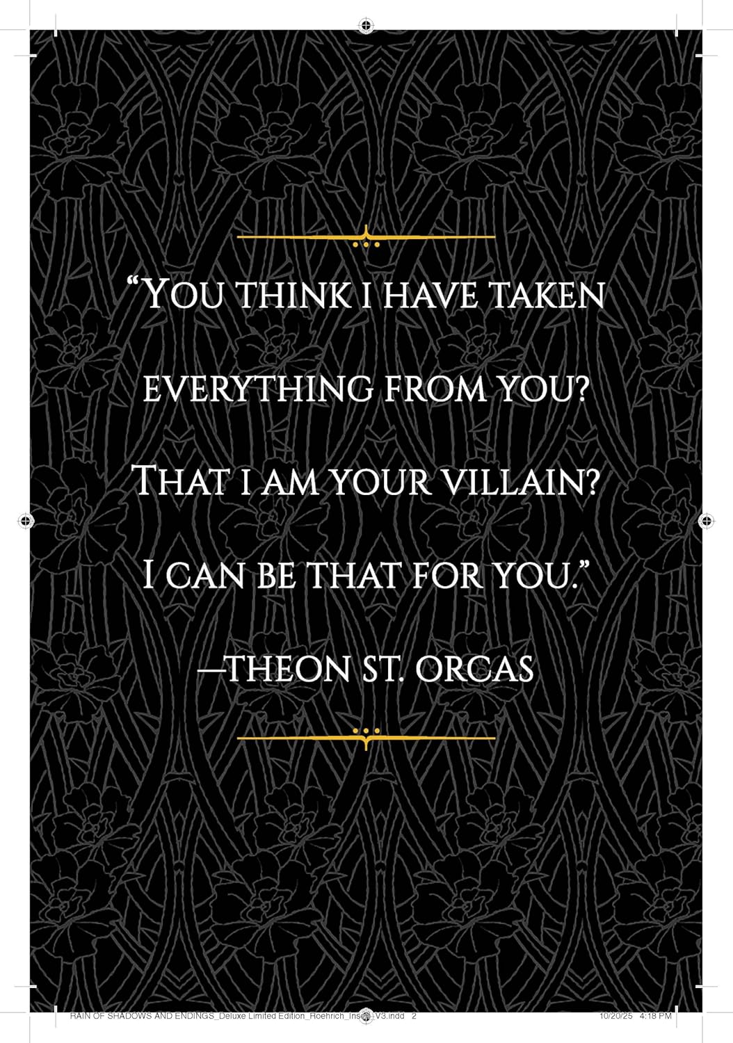 Rain of Shadows and Endings Deluxe Limited Edition