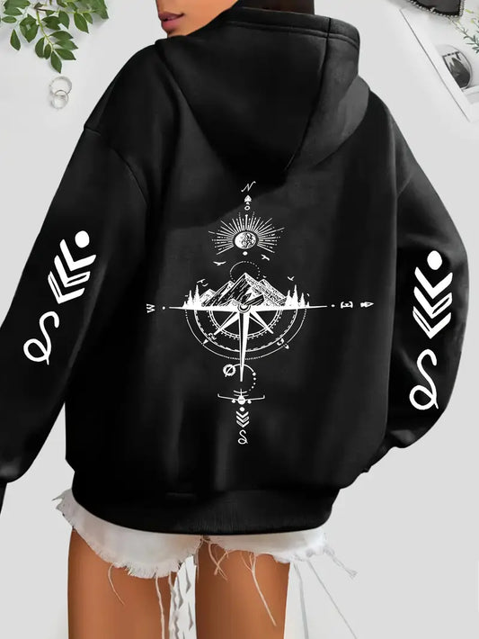 Sun & Moon Compass Hoodie