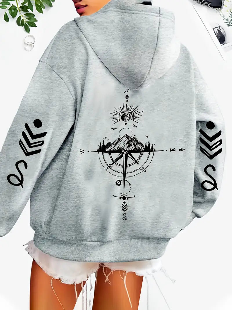 Sun & Moon Compass Hoodie